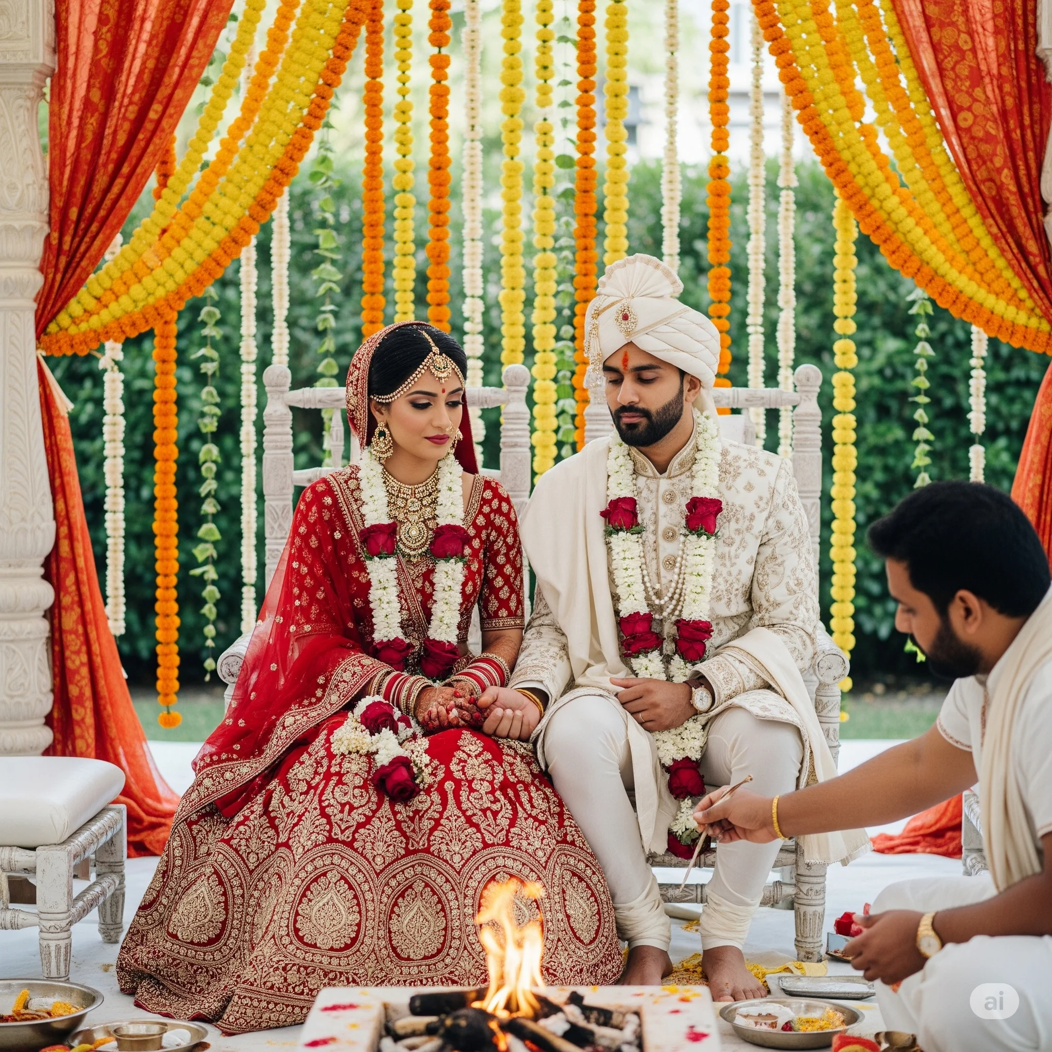 Traditional Indian wedding ceremony